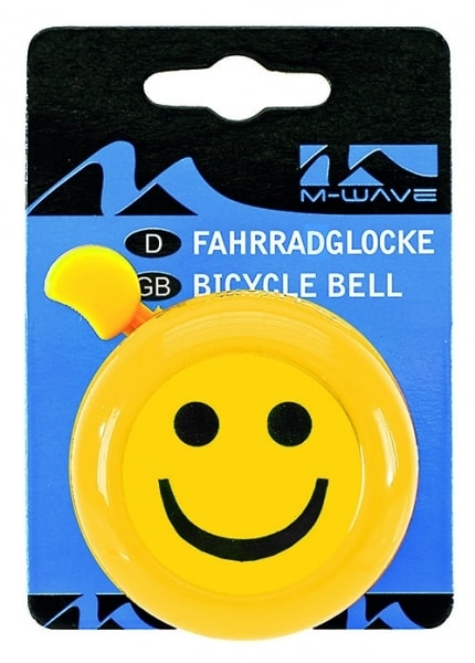 Zvonek M-Wave SMILEY žlutý