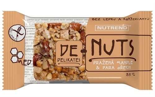 Tyčinka Nutrend DeNuts mandle+para ořech 35g